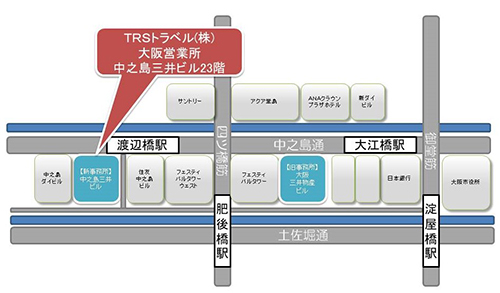 大阪支店地図